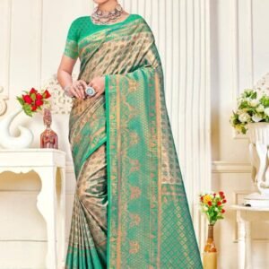 Mustard Banarasi Saree